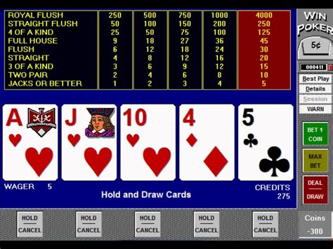 free video poker jacks or better